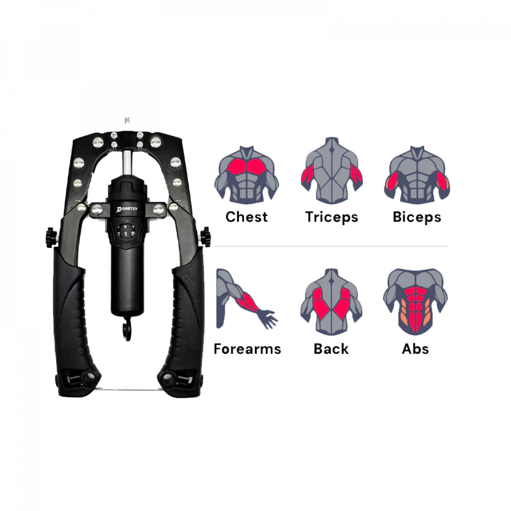 Фитнес-оборудование для тренировки верхней части тела и кора Flex Bar - Upper Body & Core Trainer